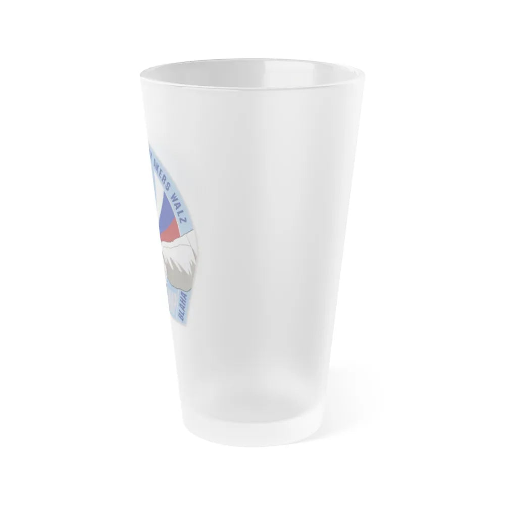 STS 79 (NASA) Frosted Pint Glass 16oz-Go Mug Yourself