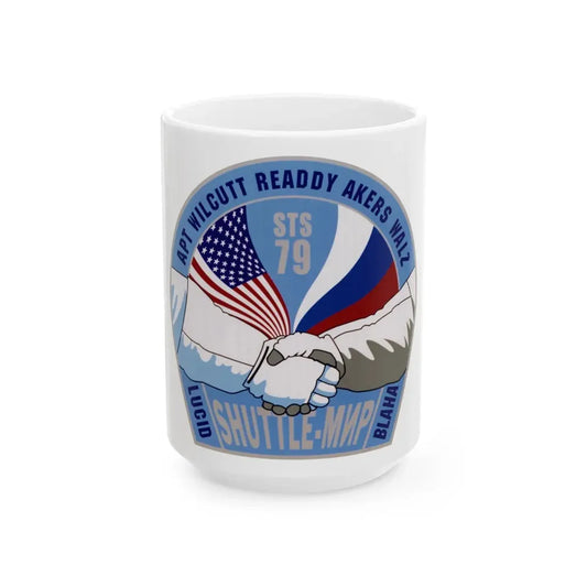 STS 79 (NASA) White Coffee Mug 15oz - Go Mug Yourself