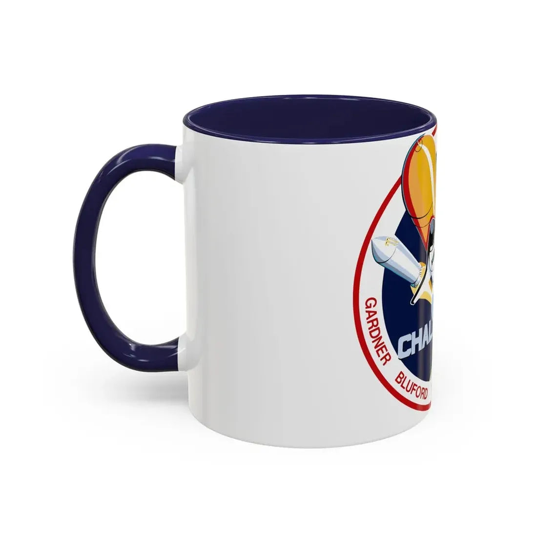 STS 8 (NASA) Accent Coffee Mug - Go Mug Yourself