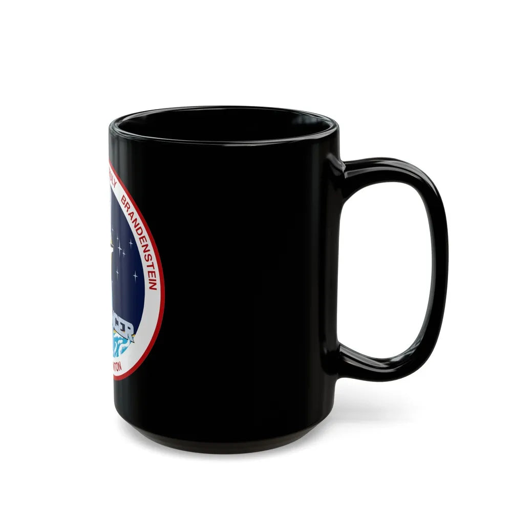 STS 8 (NASA) Black Coffee Mug-Go Mug Yourself