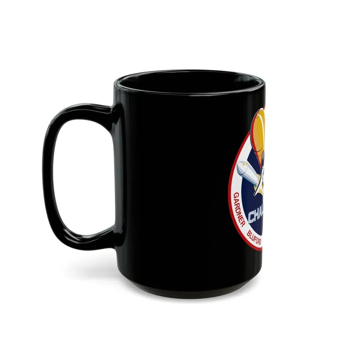 STS 8 (NASA) Black Coffee Mug - Go Mug Yourself