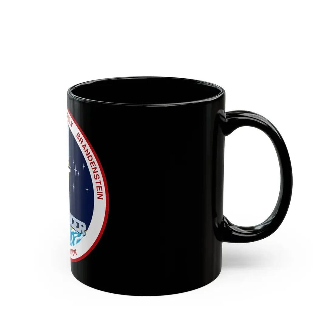 STS 8 (NASA) Black Coffee Mug - Go Mug Yourself