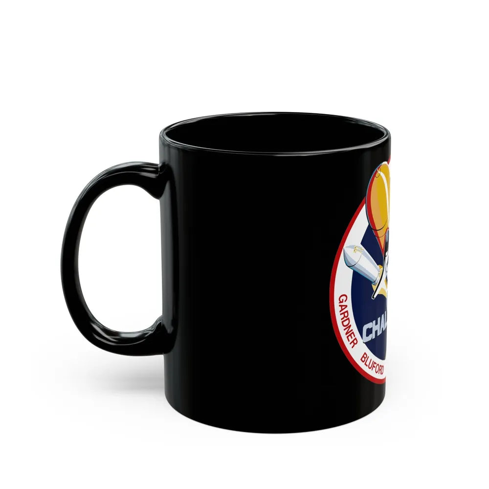 STS 8 (NASA) Black Coffee Mug-Go Mug Yourself