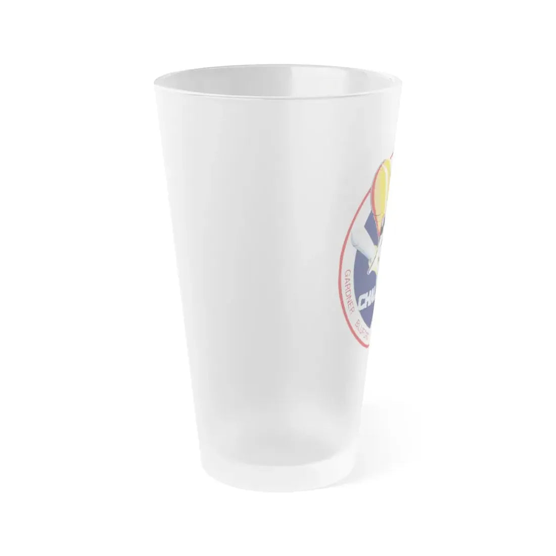 STS 8 (NASA) Frosted Pint Glass 16oz - Go Mug Yourself