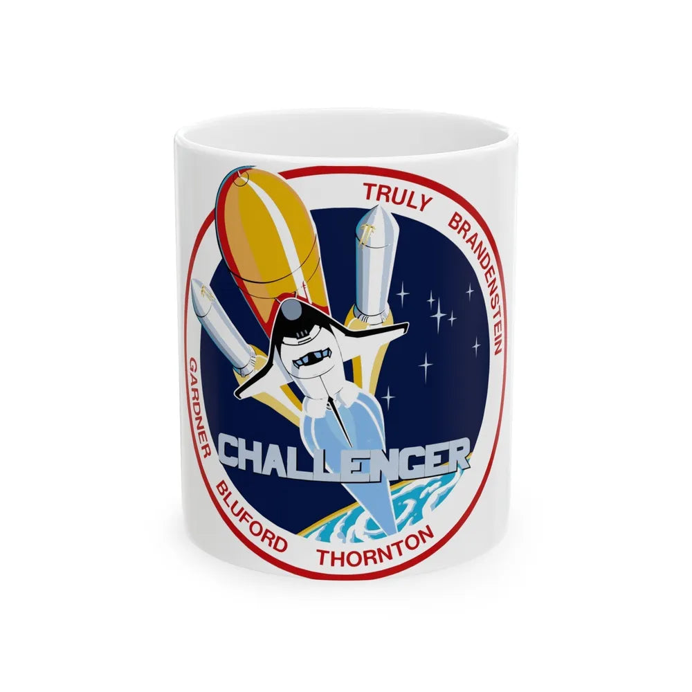 STS 8 (NASA) White Coffee Mug-11oz-Go Mug Yourself