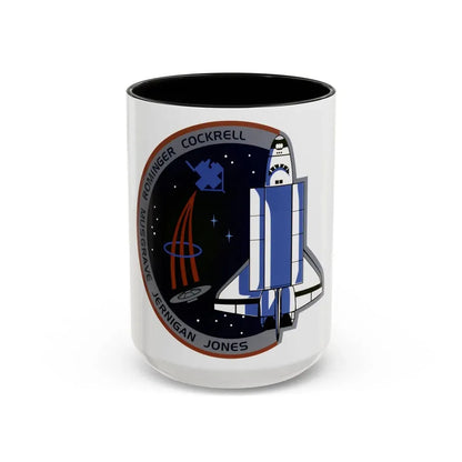STS 80 (NASA) Accent Coffee Mug 15oz Black - Go Mug Yourself