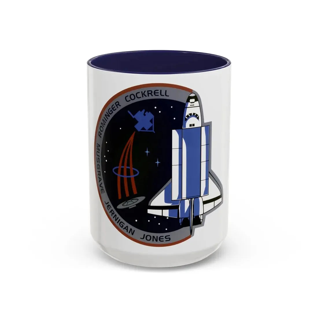 STS 80 (NASA) Accent Coffee Mug 15oz Navy - Go Mug Yourself
