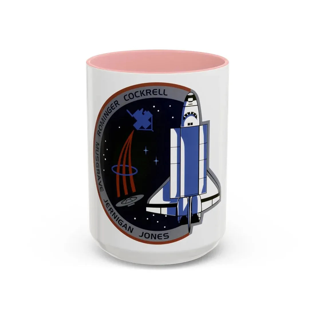 STS 80 (NASA) Accent Coffee Mug 15oz Pink - Go Mug Yourself