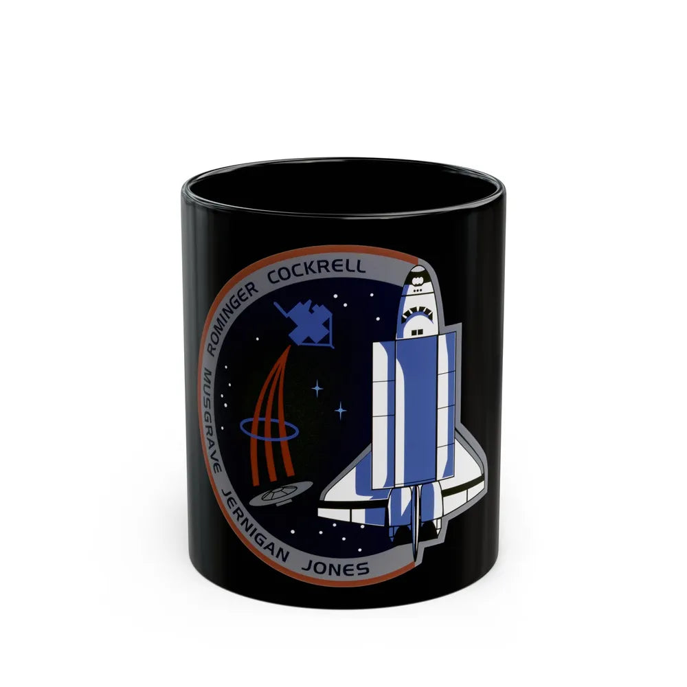 STS 80 (NASA) Black Coffee Mug-11oz-Go Mug Yourself