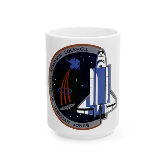 STS 80 (NASA) White Coffee Mug 15oz - Go Mug Yourself