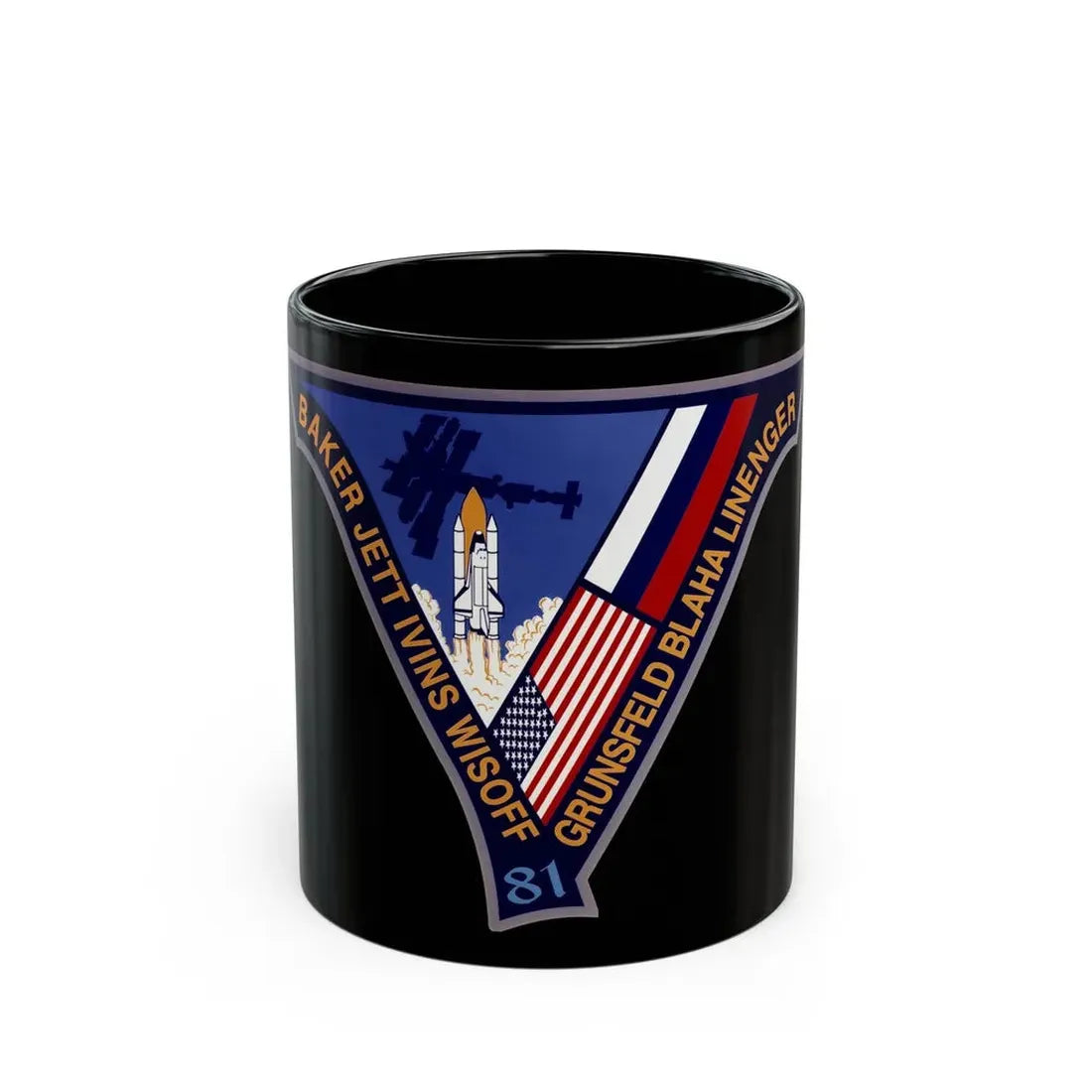 STS 81 (NASA) Black Coffee Mug 11oz - Go Mug Yourself