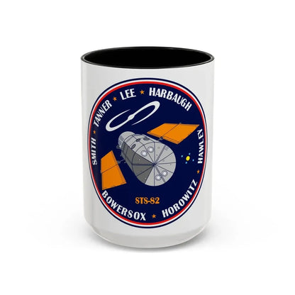STS 82 (NASA) Accent Coffee Mug 15oz Black - Go Mug Yourself