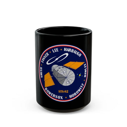 STS 82 (NASA) Black Coffee Mug-15oz-Go Mug Yourself