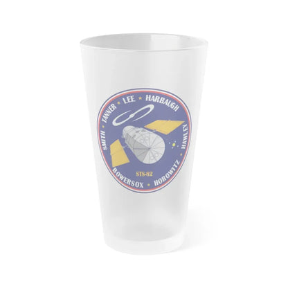 STS 82 (NASA) Frosted Pint Glass 16oz Default Title - Go Mug Yourself