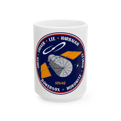 STS 82 (NASA) White Coffee Mug 15oz - Go Mug Yourself