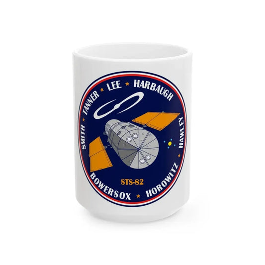 STS 82 (NASA) White Coffee Mug 15oz - Go Mug Yourself