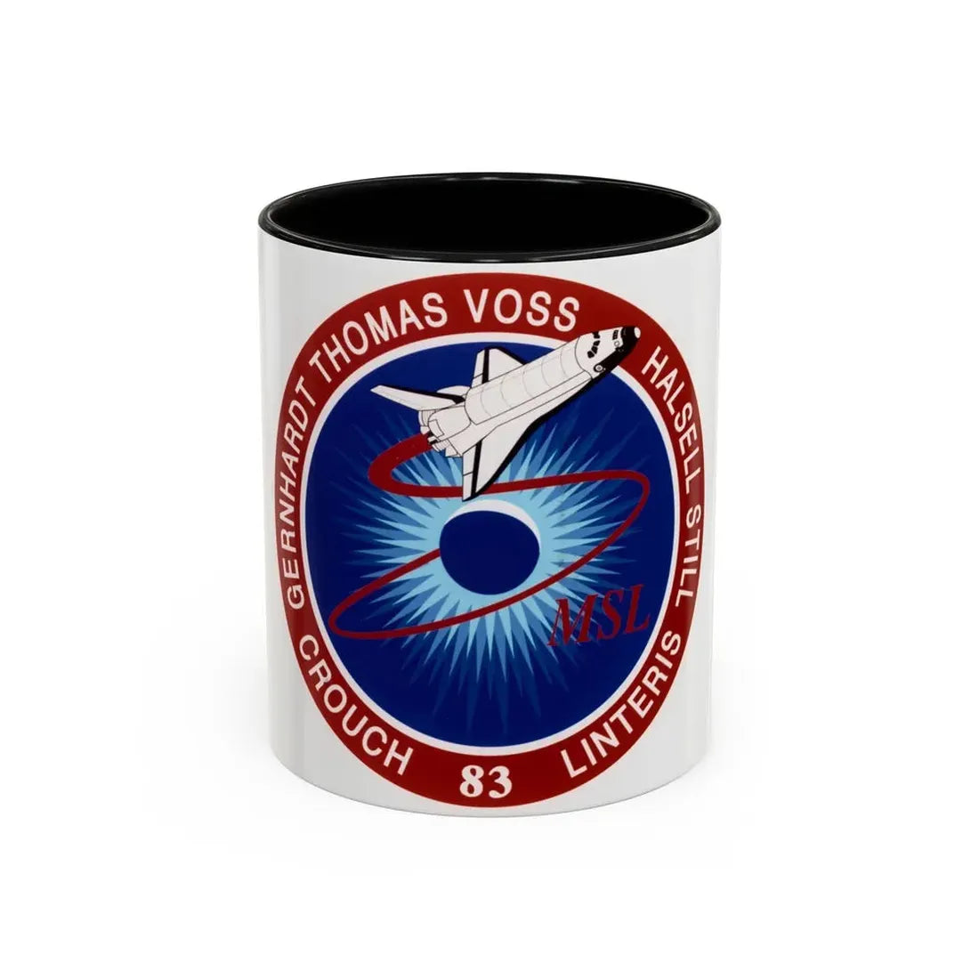 STS 83 (NASA) Accent Coffee Mug 11oz Black - Go Mug Yourself