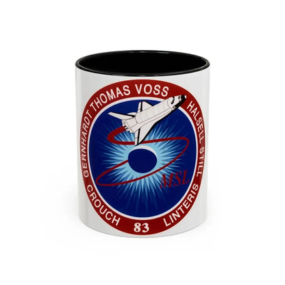 STS 83 (NASA) Accent Coffee Mug 11oz Black - Go Mug Yourself