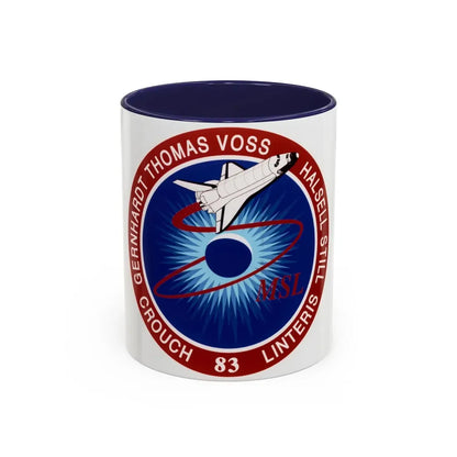 STS 83 (NASA) Accent Coffee Mug 11oz Navy - Go Mug Yourself