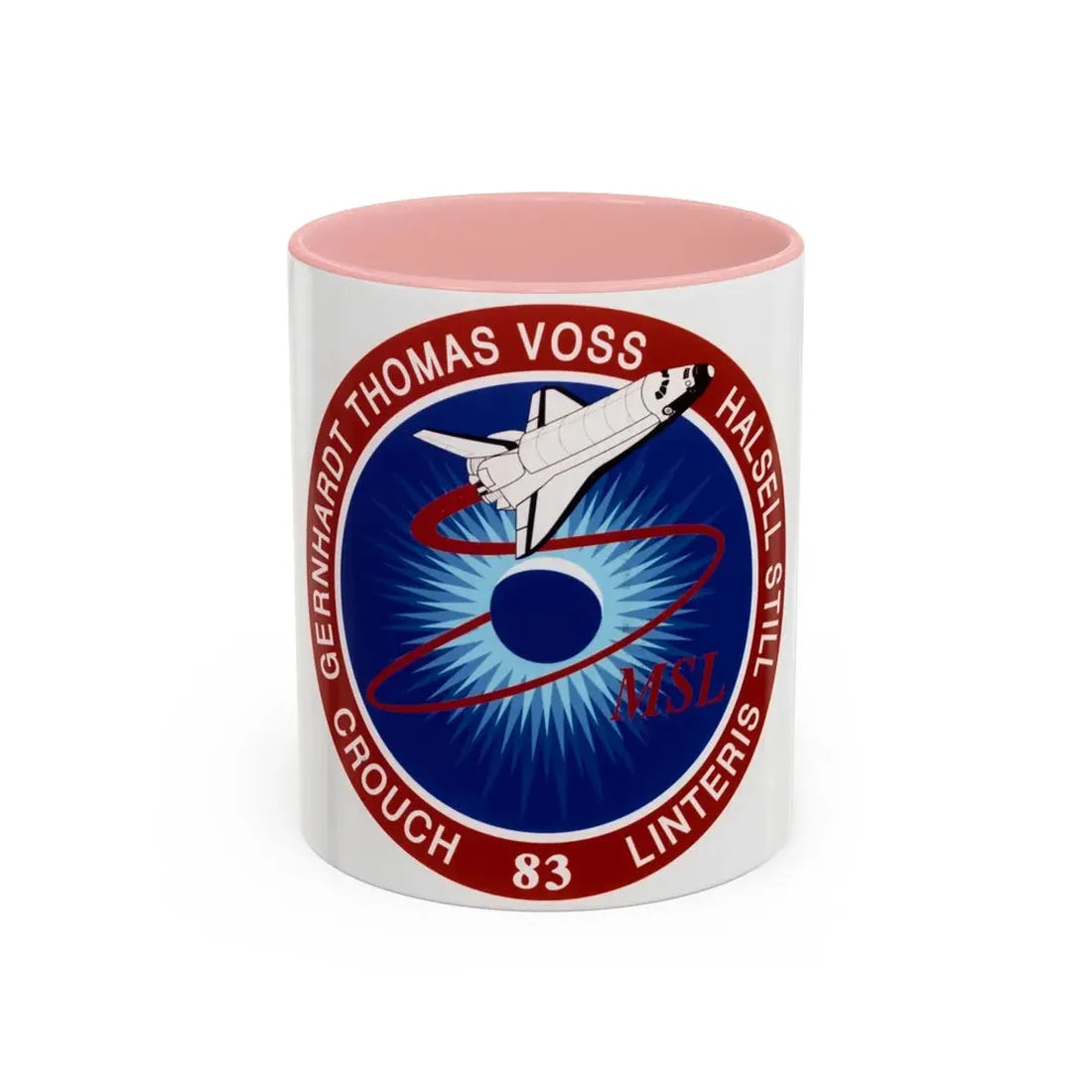 STS 83 (NASA) Accent Coffee Mug 11oz Pink - Go Mug Yourself