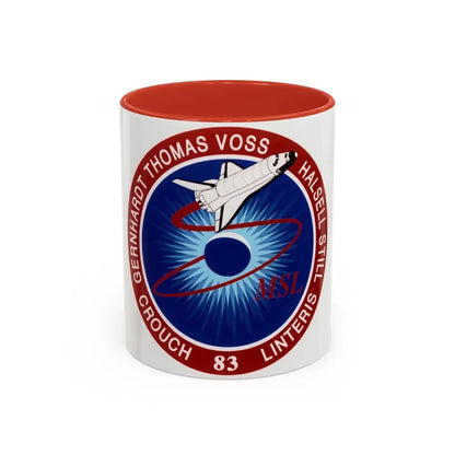 STS 83 (NASA) Accent Coffee Mug 11oz Red - Go Mug Yourself