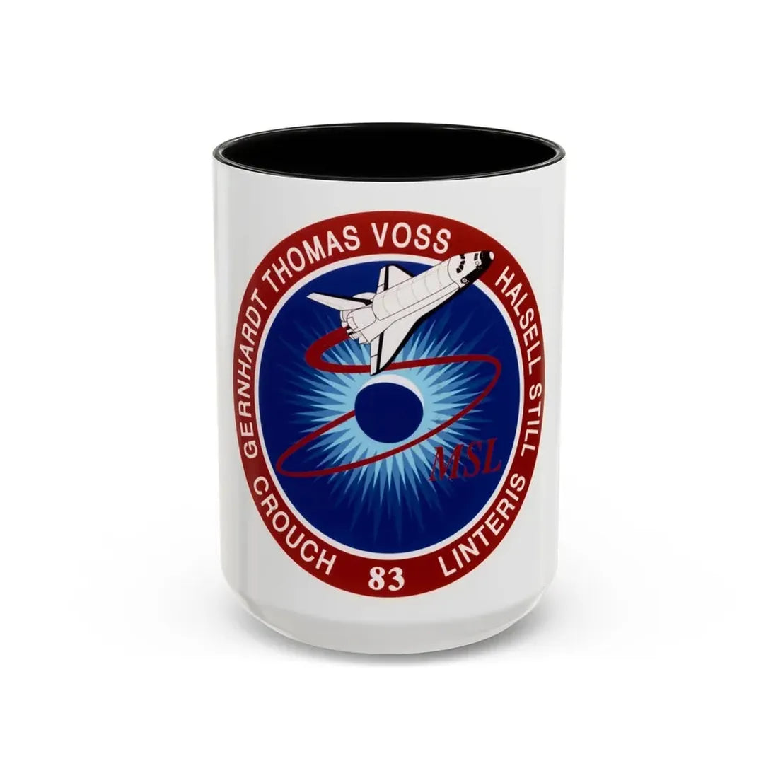 STS 83 (NASA) Accent Coffee Mug 15oz Black - Go Mug Yourself