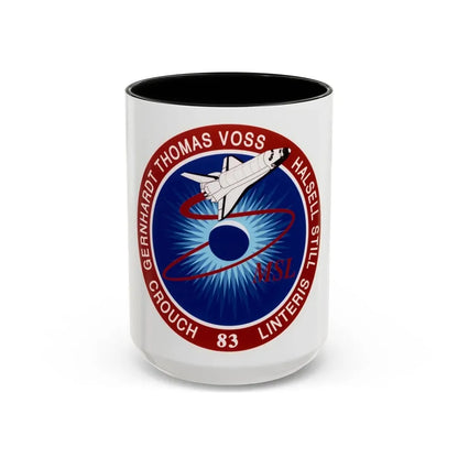 STS 83 (NASA) Accent Coffee Mug 15oz Black - Go Mug Yourself