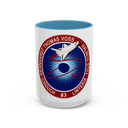 STS 83 (NASA) Accent Coffee Mug 15oz Light Blue - Go Mug Yourself