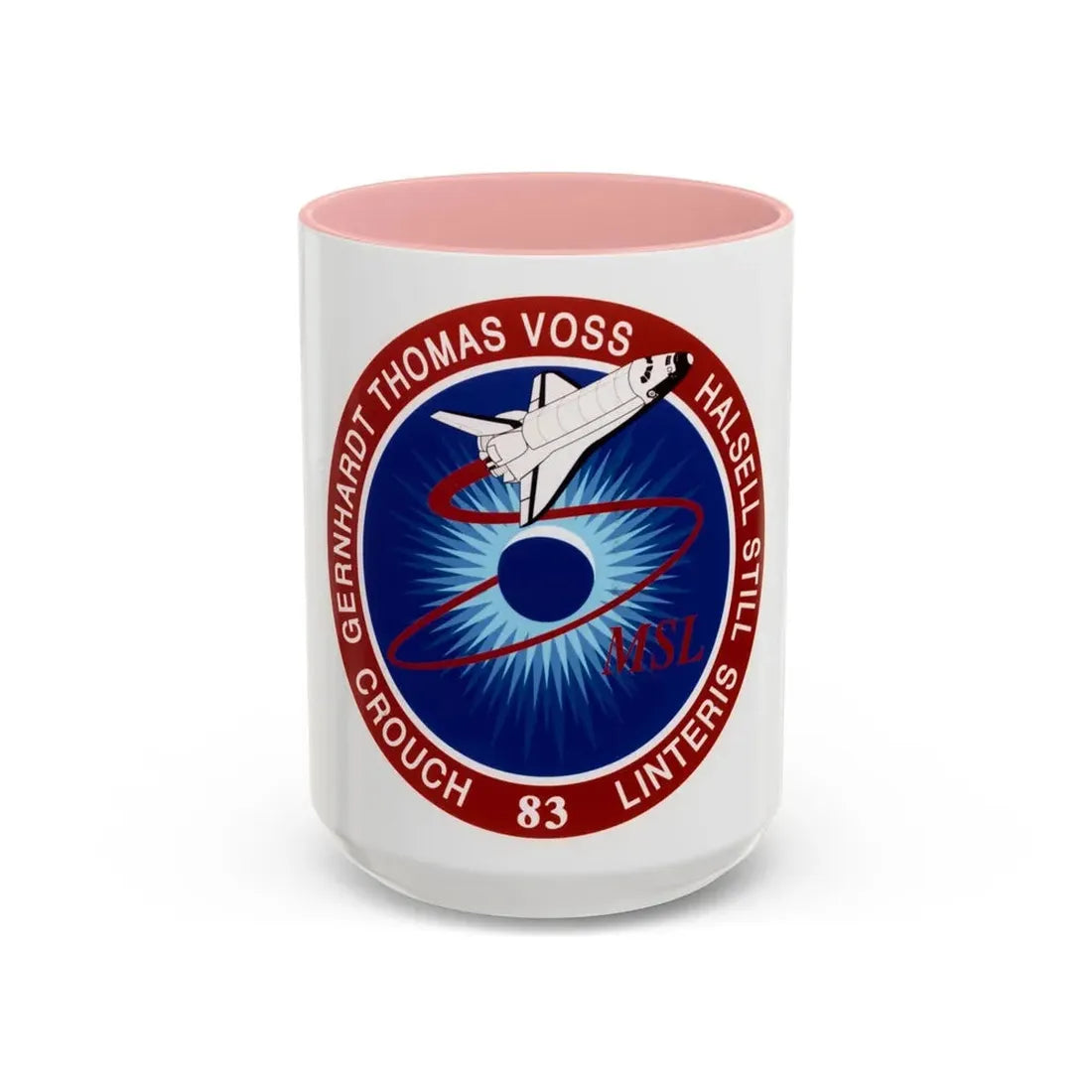 STS 83 (NASA) Accent Coffee Mug 15oz Pink - Go Mug Yourself