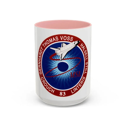 STS 83 (NASA) Accent Coffee Mug 15oz Pink - Go Mug Yourself