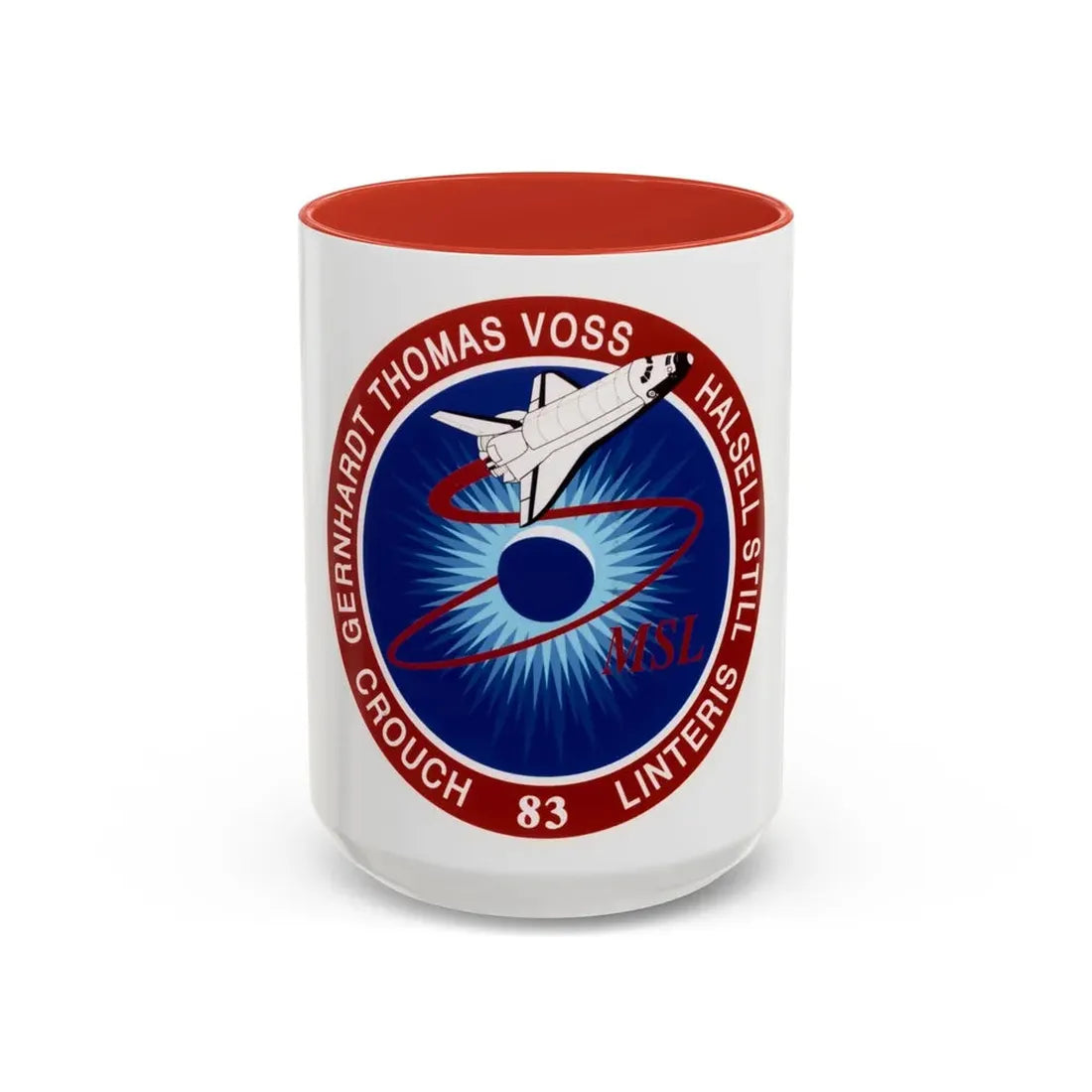 STS 83 (NASA) Accent Coffee Mug 15oz Red - Go Mug Yourself