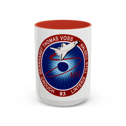 STS 83 (NASA) Accent Coffee Mug 15oz Red - Go Mug Yourself