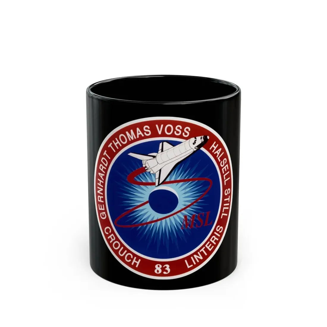STS 83 (NASA) Black Coffee Mug 11oz - Go Mug Yourself