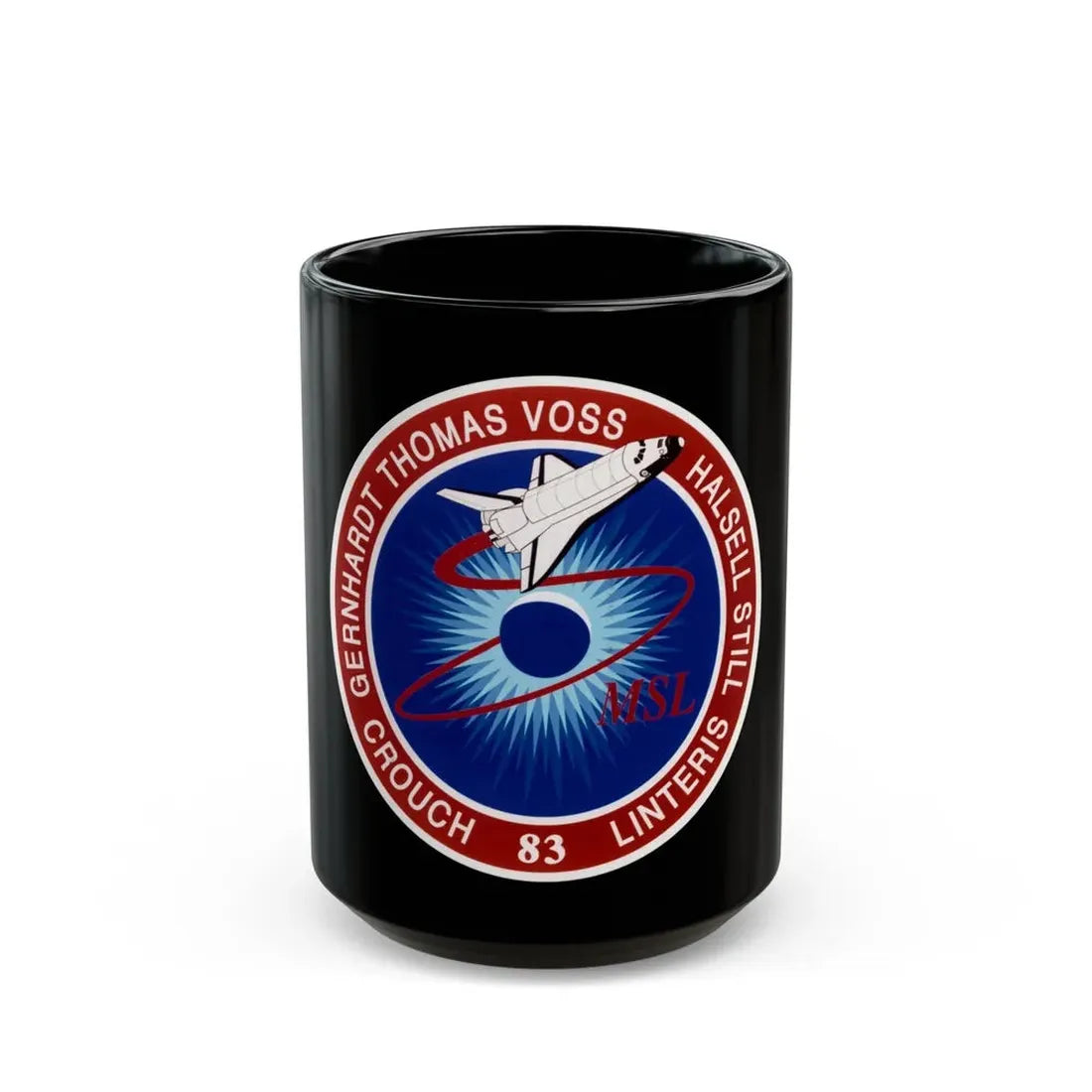STS 83 (NASA) Black Coffee Mug 15oz - Go Mug Yourself