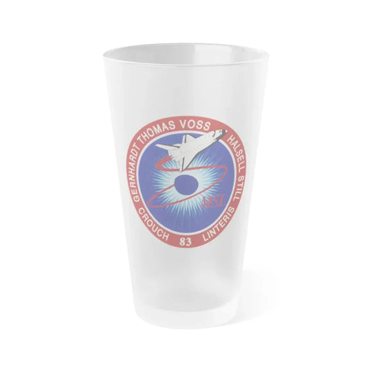 STS 83 (NASA) Frosted Pint Glass 16oz Default Title - Go Mug Yourself