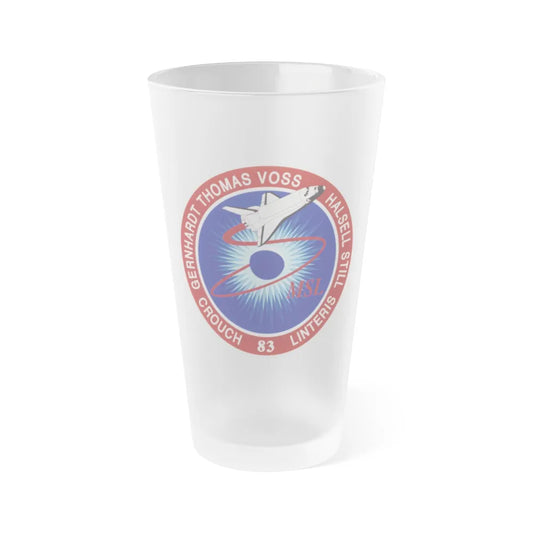 STS 83 (NASA) Frosted Pint Glass 16oz-Go Mug Yourself