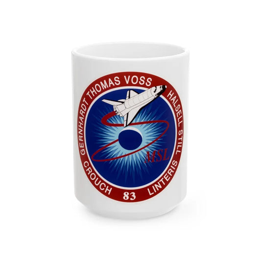 STS 83 (NASA) White Coffee Mug-15oz-Go Mug Yourself