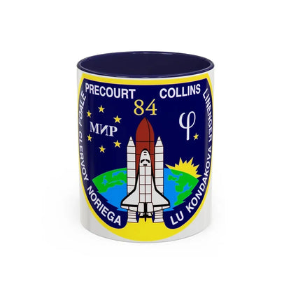 STS 84 (NASA) Accent Coffee Mug 11oz Navy - Go Mug Yourself