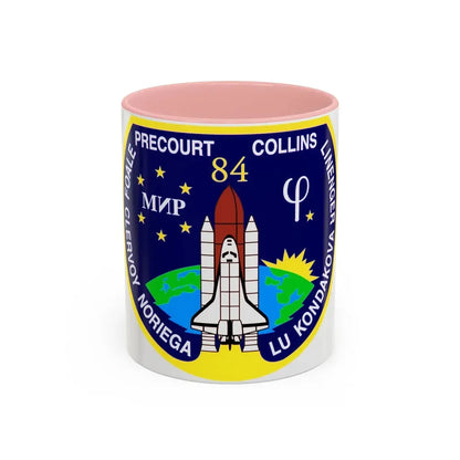STS 84 (NASA) Accent Coffee Mug 11oz Pink - Go Mug Yourself