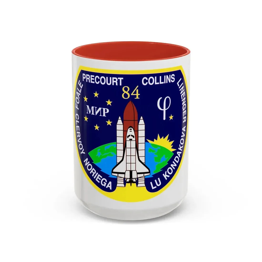 STS 84 (NASA) Accent Coffee Mug 15oz Red - Go Mug Yourself
