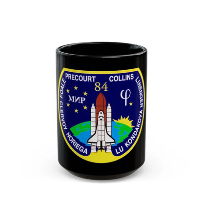 STS 84 (NASA) Black Coffee Mug-15oz-Go Mug Yourself