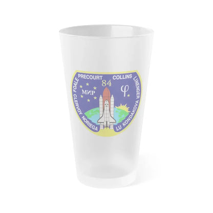 STS 84 (NASA) Frosted Pint Glass 16oz Default Title - Go Mug Yourself