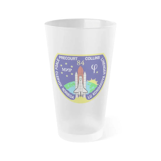 STS 84 (NASA) Frosted Pint Glass 16oz Default Title - Go Mug Yourself