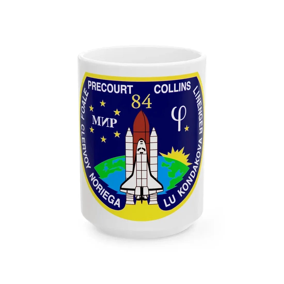 STS 84 (NASA) White Coffee Mug 15oz - Go Mug Yourself