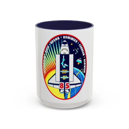 STS 85 (NASA) Accent Coffee Mug 15oz Navy - Go Mug Yourself