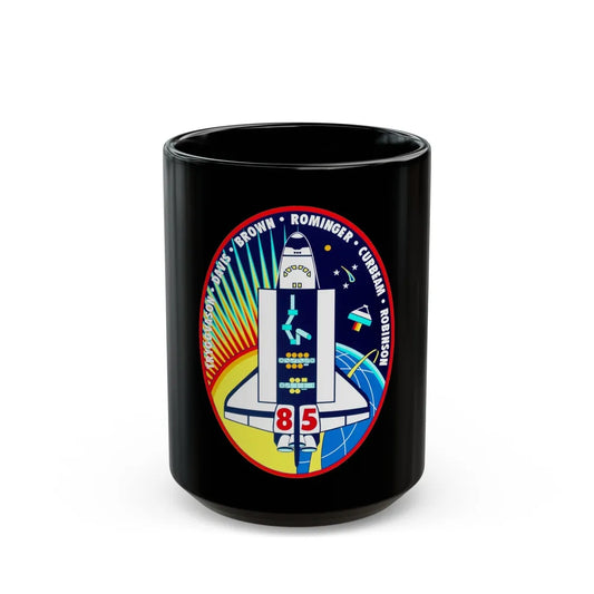 STS 85 (NASA) Black Coffee Mug-15oz-Go Mug Yourself