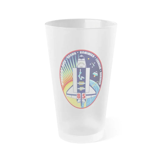STS 85 (NASA) Frosted Pint Glass 16oz Default Title - Go Mug Yourself