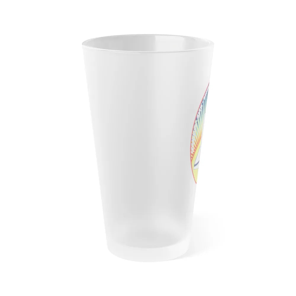 STS 85 (NASA) Frosted Pint Glass 16oz-Go Mug Yourself