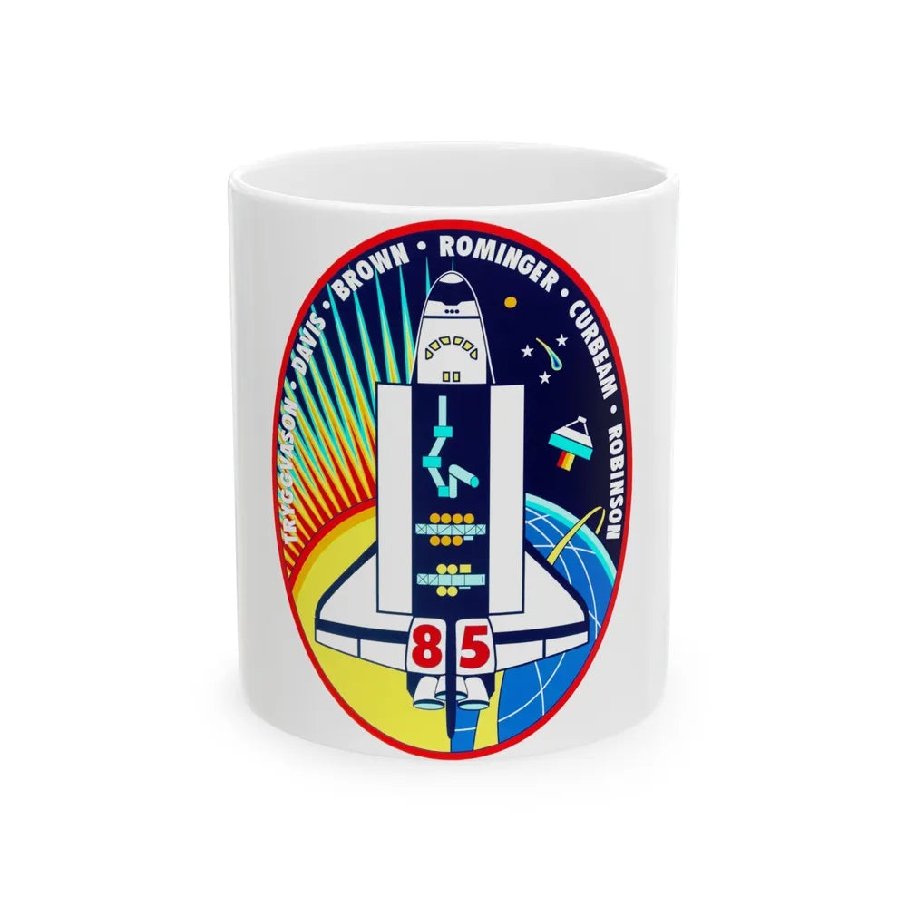 STS 85 (NASA) White Coffee Mug-11oz-Go Mug Yourself