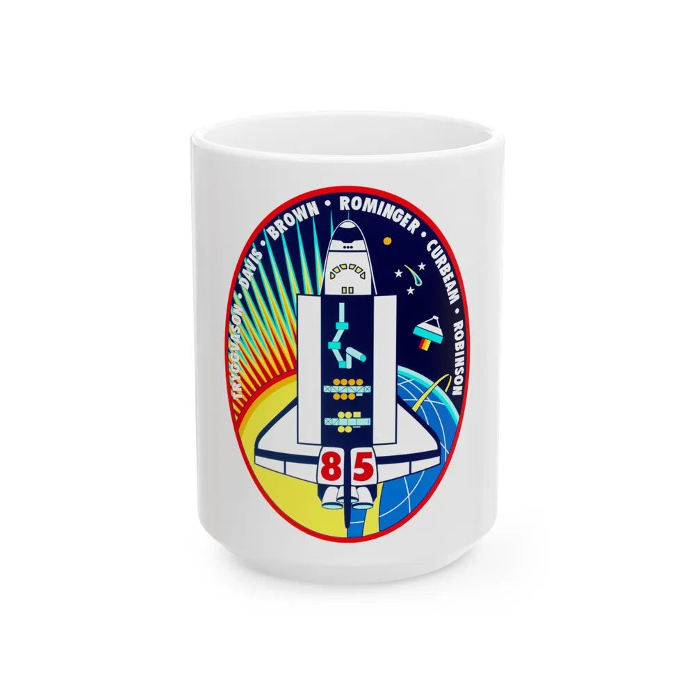 STS 85 (NASA) White Coffee Mug-15oz-Go Mug Yourself